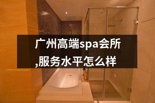 广州高端spa会所,服务水平怎么样