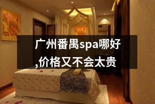 广州番禺spa哪好,价格又不会太贵